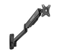 SENSE7 Hang Wall Arm, Soporte Monitor 17"-32", Brazo Monitor VESA 75x75 y 100x100, Ajuste de Altura, Inclinación y Rotación, Gestión de Cables, Alcance Máximo 551 mm, Montaje en Pared, hasta 9 kg