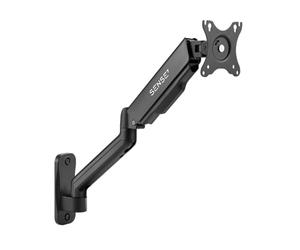 SENSE7 Hang Wall Arm, Soporte Monitor 17"-32", Brazo Monitor VESA 75x75 y 100x100, Ajuste de Altura, Inclinación y Rotación, Gestión de Cables, Alcance Máximo 551 mm, Montaje en Pared, hasta 9 kg
