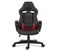 SENSE7 Knight Silla Gaming de Ecopiel Ergonómico Soporte Lumbar Negra/Roja