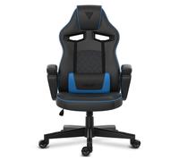 SENSE7 Knight Silla Gaming PU Ergonómico Soporte Lumbar Negra/Azul