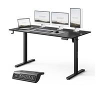 SENSE7 Mesa Escritorio Eléctrico Gaming 140x70 cm Negro Memoria | Capacidad de carga 70 kg, Motor silencioso, Diseño ergonómico, para oficina, teletrabajo, estudio y uso diario
