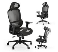 SENSE7 Neyo Silla de Escritorio Ergonómico Ajustable Transpirable Negro