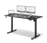 SENSE7 Escritorio Ajustable en Altura eléctrico NOJO, Escritorio de pie 140x70, Mesa de PC con Memoria, Escritorio de pie con Bandeja para Cables, con Ganchos, Ajuste de Altura silencioso, Black