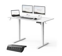 SENSE7 Nojo Light Escritorio Regulable Eléctrica con Motor 120x60 Blanco