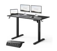 SENSE7 Nojo Light Escritorio Elevable Eléctrico Negro 120x60cm, Altura Ajustable 72-118cm - Escritorio Moderno para Gaming y Oficina con Memoria y Motor Silencioso