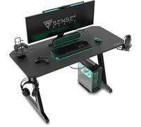 SENSE7 Nomad Classic Mesa Gaming Ergonomicos con Accesorios 120x60 Negra