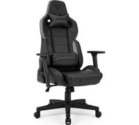 SENSE7 Sentinel Silla Gaming de Ecopiel Ergonómico Ajustable Soporte Lumbar Negra/Gris