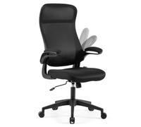 SENSE7 Silla de Oficina Ergonómica Giratoria con Malla Regulable Negro | Respaldo Transpirable, Altura Ajustable, para Teletrabajo, para Juegos, Uso Doméstico, Asiento para Trabajo Diario