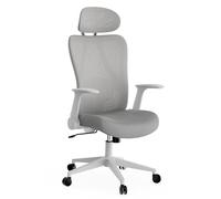 SENSE7 Silla Escritorio Ergonomica para Oficina Cadeira Juvenil Office Chair Ordenador Giratoria Despacho Estudio de Malla con Ruedas Reposabrazos y Soporte Lumbar Soporta hasta 150kg - NOXO Gris