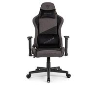 SENSE7 Silla Gaming Spellcaster Edición Senshi, ergonómica con Cojines lumbares Ajustables, ángulo de inclinación y función de balanceo, Silla de Gaming de Tela para 150kg, Gaming Chair Gris