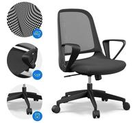 SENSE7 Sopty Silla de Escritorio Ergonómico Transpirable Negra