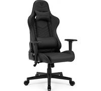 SENSE7 Spellcaster Silla Gaming de Ecopiel Ergonómico Ajustable Soporte Lumbar Negra