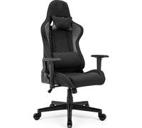 SENSE7 Spellcaster Silla Gaming de Tela Ergonómico Ajustable Soporte Lumbar Negra/Gris