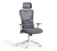SENSE7 Tone Silla de Escritorio Ergonómico Ajustable Transpirable Blanca/Gris