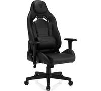 SENSE7 Vanguard Silla Gaming de Ecopiel Ergonómico Ajustable Soporte Lumbar Negra