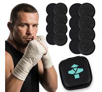 SenseAid Imanes de oreja de coliflor | Kit de 16 imanes + 8 discos de reducción de compresión. Tratamiento y protección contra cicatrices para Jiu Jitsu brasileño (BJJ), MMA, boxeo y lucha libre