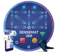 SenseBall SenseMat 360 - Alfombra de entrenamiento de fútbol cognitivo y juego de piernas - Método CogiTraining con aplicación incluida (120 x 120 cm)