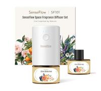 SenseFlow Difusor Aceites Esenciales Difusor de Aromas SF101 Pro - Ultrasónico Sin Agua, 100 % Vegetal, Aromaterapia120 Días, para Hogar, Hotel y Estudio Hasta 100 ㎡, Flor de Cítricos Noir