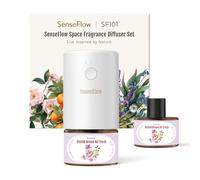 SenseFlow Difusor Aceites Esenciales Difusor de Aromas SF101 Pro - Ultrasónico Sin Agua, 100 % Vegetal, Aromaterapia120 Días, para Hogar, Hotel y Estudio Hasta 100 ㎡, Brisa de Orquídeas