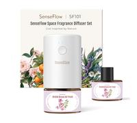 SenseFlow Difusor Aceites Esenciales Difusor de Aromas SF101 Pro - Ultrasónico Sin Agua, 100 % Vegetal, Aromaterapia120 Días, para Hogar, Hotel y Estudio Hasta 100 ㎡, Brisa de Orquídea