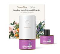 SenseFlow Difusor Aceites Esenciales Difusor de Aromas SF101 Pro - Ultrasónico Sin Agua, 100 % Vegetal, Aromaterapia120 Días, para Hogar, Hotel y Estudio hasta 100 ㎡, Lavanda Espigada
