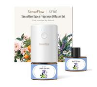 SenseFlow Difusor Aceites Esenciales Difusor de Aromas SF101 Pro - Ultrasónico Sin Agua, 100 % Vegetal, Aromaterapia120 Días, para Hogar, Hotel y Estudio Hasta 100 ㎡, Aura de Estrella de Durazno