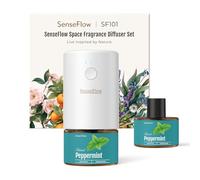SenseFlow Difusor Aceites Esenciales Difusor de Aromas SF101 Pro - Ultrasónico Sin Agua, 100 % Vegetal, Aromaterapia120 Días, para Hogar, Hotel y Estudio hasta 100㎡, Menta