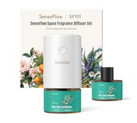 SenseFlow Difusor Aceites Esenciales Difusor de Aromas SF101 - Ultrasónico Sin Agua, 100 % Vegetal, Aromaterapia120 Días, para Hogar, Hotel y Estudio hasta 100 ㎡ - Eucalipto Azul