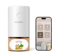 SenseFlow Difusor Aceites Esenciales Difusor de Aromas Smart Wi-Fi SF101S Pro -Ultrasónico Sin Agua, 100 % Vegetal, Aromaterapia120 Días, para Hogar, Hotel y Estudio Hasta 100 ㎡, Naranja de Capri