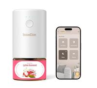SenseFlow Difusor Aceites Esenciales Difusor de Aromas Smart Wi-Fi SF101S Pro -Ultrasónico Sin Agua, 100 % Vegetal, Aromaterapia120 Días, para Hogar, Hotel y Estudio Hasta 100 ㎡- Lichi y Palo de Rosa