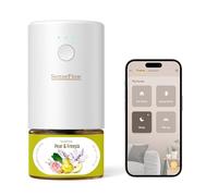SenseFlow Difusor Aceites Esenciales Difusor de Aromas Smart Wi-Fi SF101S Pro -Ultrasónico Sin Agua, 100 % Vegetal, Aromaterapia120 Días, para Hogar, Hotel y Estudio Hasta 100 ㎡, Pera y Fresia