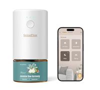 SenseFlow Difusor Aceites Esenciales Difusor de Aromas Smart Wi-Fi SF101S Pro -Ultrasónico Sin Agua, 100 % Vegetal, Aromaterapia120 Días, para Hogar, Hotel y Estudio hasta 100 ㎡, Armonía de Jazmín
