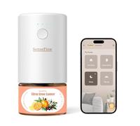 SenseFlow Difusor Aceites Esenciales Difusor de Aromas Smart Wi-Fi SF101S -Ultrasónico Sin Agua, 100 % Vegetal, Aromaterapia120 Días, para Hogar, Hotel y Estudio Hasta 100 ㎡, Esencia de Cítricos