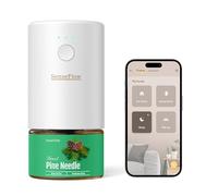 SenseFlow Difusor Aceites Esenciales Difusor de Aromas Smart Wi-Fi SF101S -Ultrasónico Sin Agua, 100 % Vegetal, Aromaterapia120 Días, para Hogar, Hotel y Estudio hasta 100 ㎡, Aguja de Pino