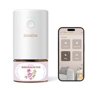 SenseFlow Difusor Aceites Esenciales Difusor de Aromas Smart Wi-Fi SF101S -Ultrasónico Sin Agua, 100 % Vegetal, Aromaterapia120 Días, para Hogar, Hotel y Estudio Hasta 100 ㎡, Brisa de Orquídea