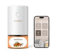SenseFlow Difusor de aroma para aceites esenciales Wi-Fi SF101S Pro, sin agua, aroma ultrasónico para habitación, 100% vegetal, aroma para 120 días para el hogar hasta 100 m², madera de ámbar
