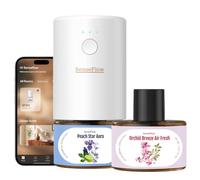 SenseFlow Difusor Wi-Fi SF101S Duo Set, 2 aceites Esenciales, ultrasónico sin Agua, Aroma Vegetal 100%, 240 días, hasta 100 m² - Orchid Breeze | Peach Star Aura