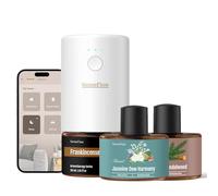 SenseFlow Difusor Wi-Fi SF101S Trio Set, 3 aceites Esenciales, ultrasónico sin Agua, Aroma Vegetal 100%, 360 días, hasta 100 m² - Frankincense/Jasmine Dew Harmony/Australian Sandalwood
