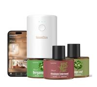 SenseFlow Difusor Wi-Fi SF101S Trio Set, 3 aceites Esenciales, ultrasónico sin Agua, Aroma Vegetal 100%, 360 días, hasta 100 m² - Bergamot | Himalayan Cedarwood | Orange Leaf