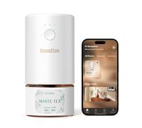 SenseFlow Essential Oil Diffuser Waterless Ultrasonic Smart Wi-Fi SF101S Pro - 100% Plant-Based, LED Light, Adjustable Modes, 100㎡ Covers, 120-Day Scent - Air Freshener & Aromatherapy - Té Blanco