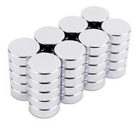 Sensei 40 Piezas Imán Redondo de neodimio de 8x3 mm, Juego de pequeños imanes cilíndricos Muy potentes para pizarras magnéticas y neveras