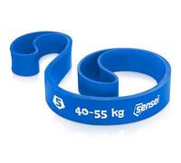 SENSEI Cinta Elástica Musculación (40-55 kg) - Goma de Resistencia para Calistenia y Asistencia - con Ebook de Ejercicios - Banda Elástica Extra Fuerte, Azul