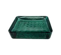 Sensei Maison - Jabonera de cristal reciclado Krystal - 12 x 9 x 3 cm - Eucalipto