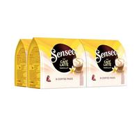 SENSEO Café en cápsulas Café Latte Vanilla (32 cápsulas - Latte Pads Vanilla para máquinas de café en cápsulas Senseo - Café Latte con sabor a vainilla) - 4 x 8 cápsulas