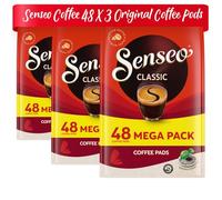 Senseo Classic Cápsulas monodosis de café, 3 unidades, sabor intenso y sabroso, 144 cápsulas