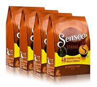 Senseo Forte / Dark Roast, Nuevo Diseño, Paquete de 4, 4 x 48 Monodosis