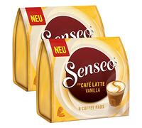 Senseo Monodosis Café Latte Vanilla, Vainilla Leche Café, Café con Leche Pad, 16 Cápsulas