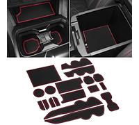 SENSHINE 18 Piezas para Toyota Tacoma, tapetes para Ranura de Puerta, Accesorios para Consola Central para Toyota Tacoma 2019 2018 2017 2016
