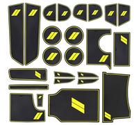 SENSHINE Accesorios para Dodge Charger 2015-2021 2022 2023, antideslizante, antipolvo, soporte para tazas, consola central, forro de palanca de cambios, tapetes de bolsillo para puerta, interior