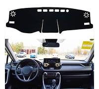SENSHINE Accesorios para Toyota RAV4 2019, 2020, 2021, 2022, 2023, 2024, 2025, Cubierta de Consola Central, tapete Protector Solar, Ajuste Personalizado, Borde Negro